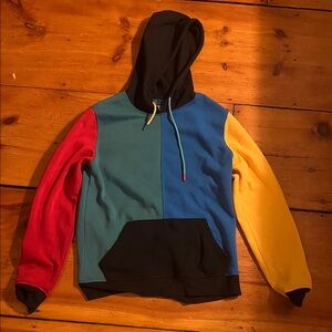 Brooklyn Cloth Colorblock Hoodie - Red, Blue, Yellow, Black